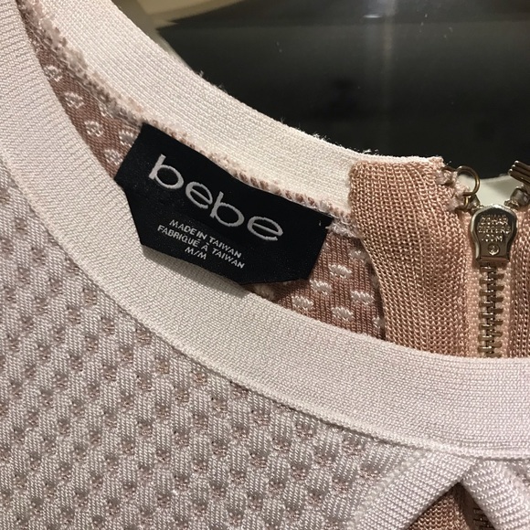 New. Bebe Bandage Dress. Drop Dead Gorgeous Dress by Bebe  Looks like 2-pc Med - Picture 10 of 10